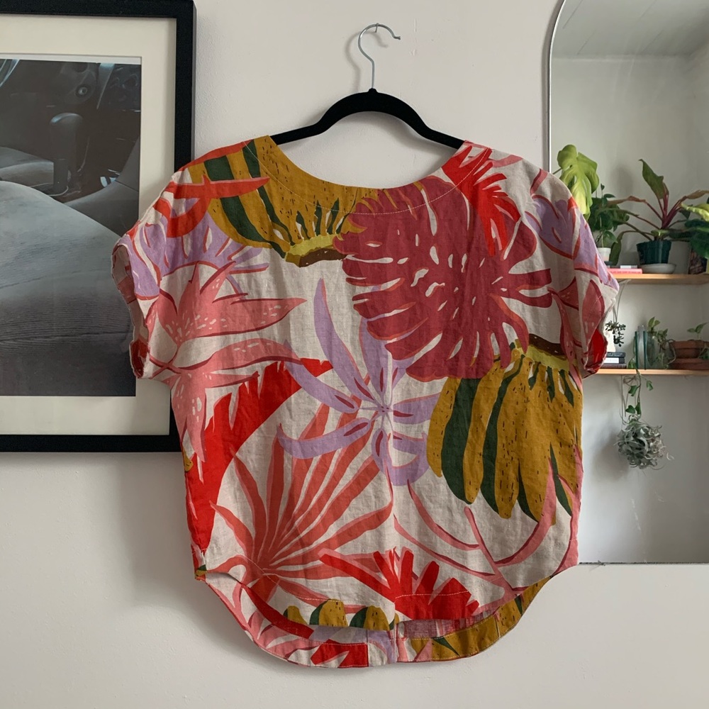 Gorman printed button back shirt